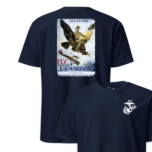 Fly With the Marines Recruiting Poster T-Shirt
