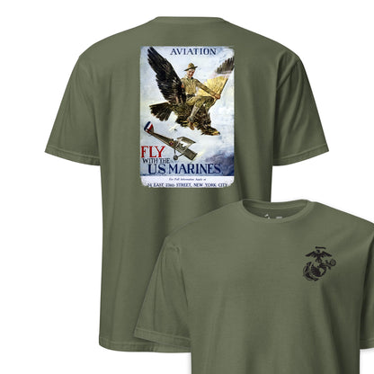 Fly With the Marines Recruiting Poster T-Shirt