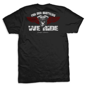 For Our Brothers We Ride T-shirt "Supporting Joshua"