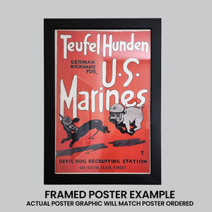 U.S. Marines - First to Fight in France for freedom Enlist Poster