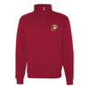 Gold & Silver EGA Quarter Zip Sweatshirt - RED