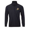 Gold & Silver EGA Performance Quarter Zip Pullover - BLACK