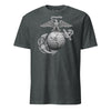 Granite Eagle Globe & Anchor T-Shirt - CHARCOAL HEATHER