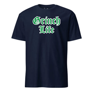 Grinch Life T-Shirt in Navy - Marine Corps holiday tee