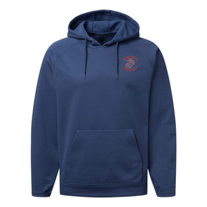 Old School Gunny Performance Fleece Hooded Sweatshirt