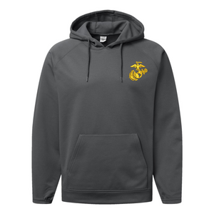 EGA Performance Fleece Hooded Sweatshirt - Gold Logo