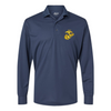 EGA Longsleeve Performance Polo - GOLD - NAVY