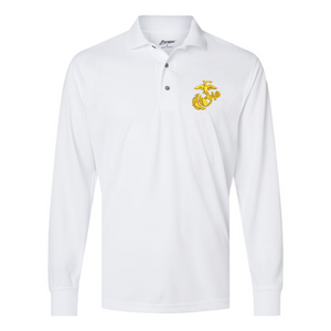 EGA Longsleeve Performance Polo - GOLD