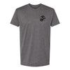 Heather Charcoal Left Chest Eagle, Globe, and Anchor Established Performance T-Shirt- Black Logo - HEATHER CHARCOAL