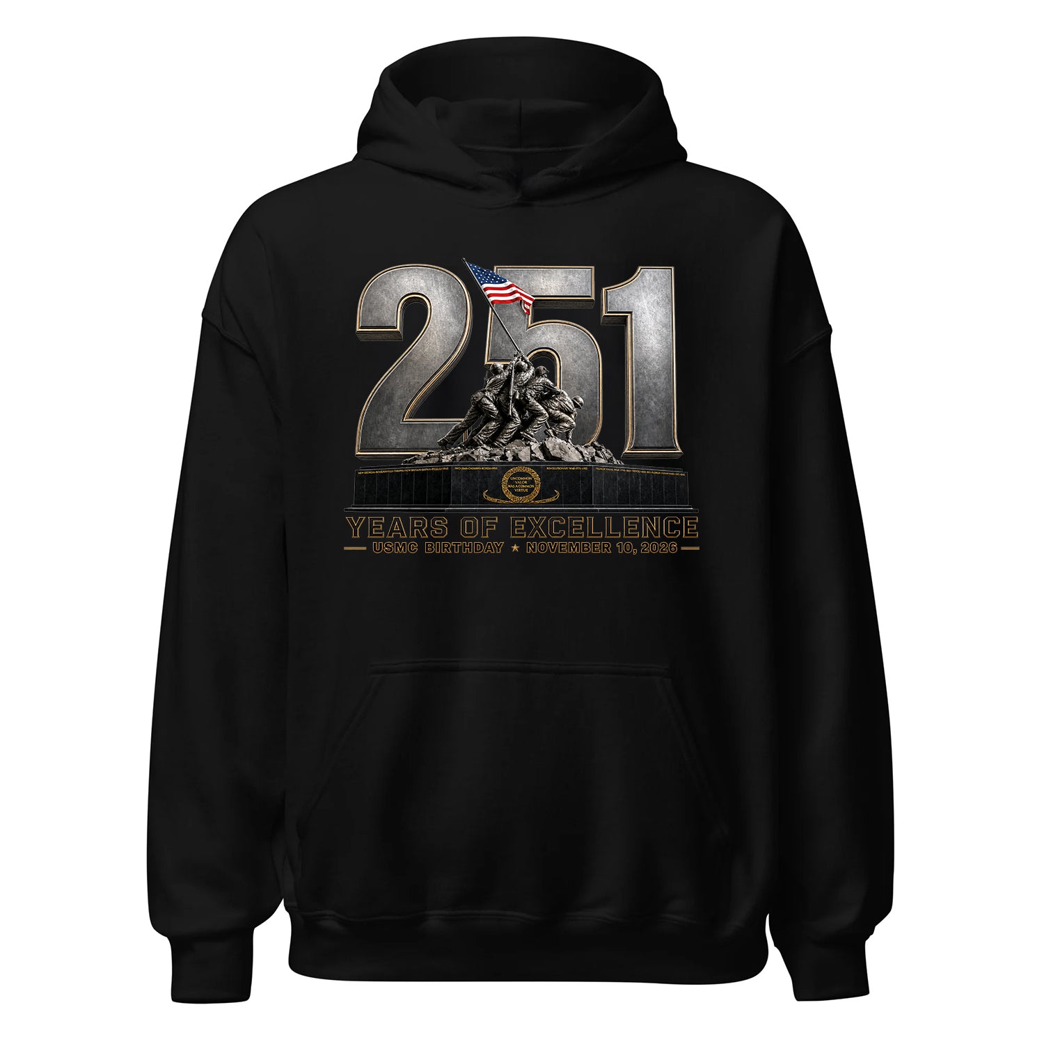 251 Years of Excellence USMC Birthday Hoodie