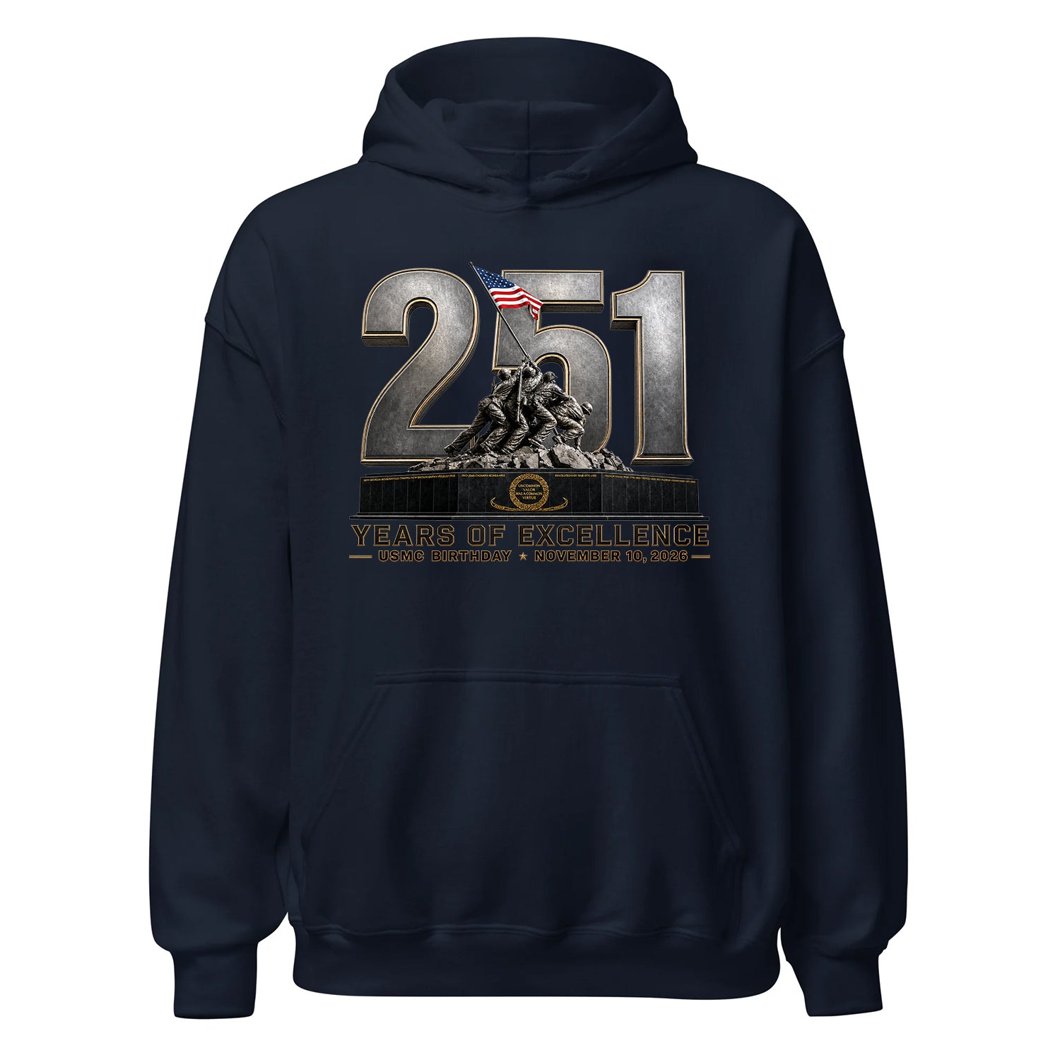 251 Years of Excellence USMC Birthday Hoodie