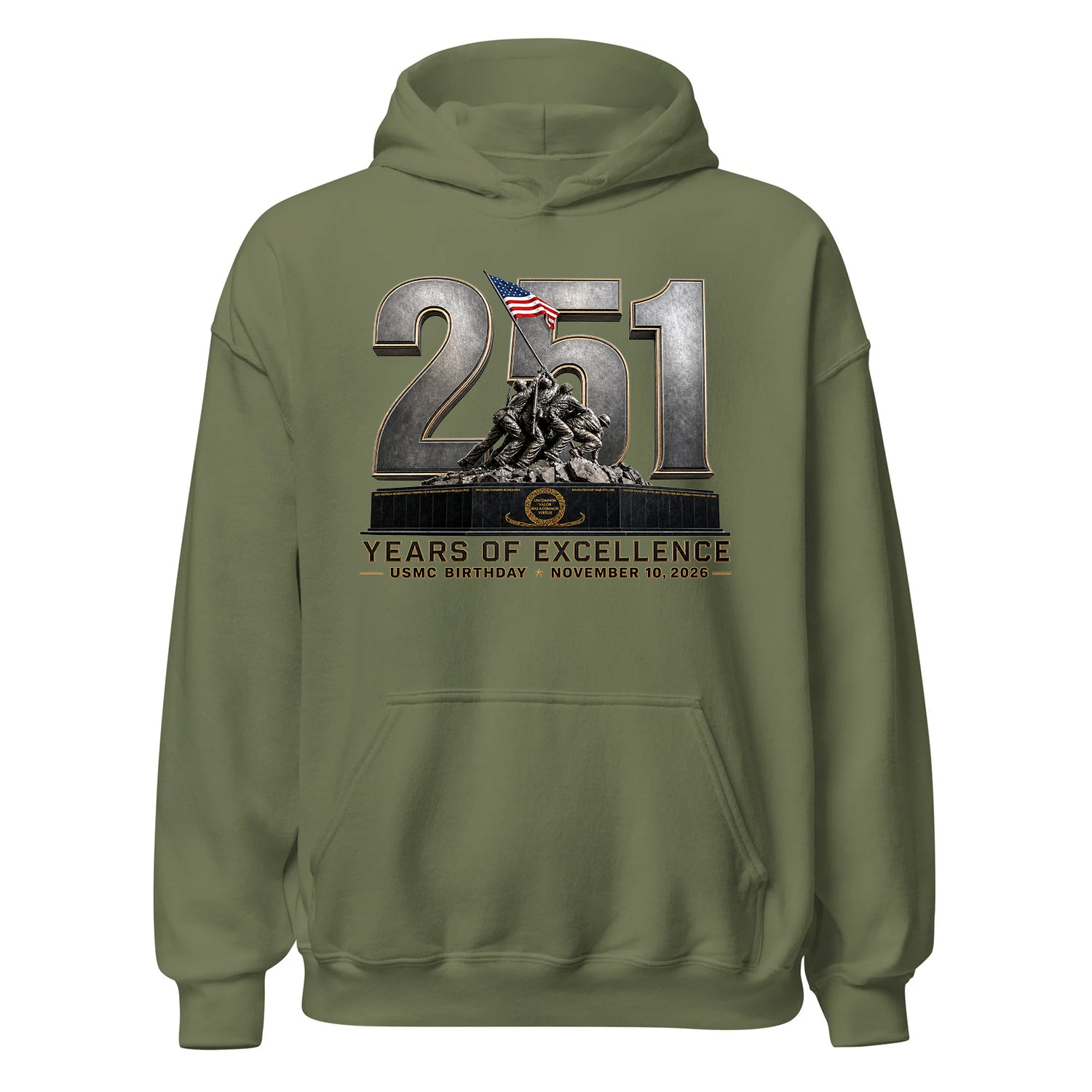 251 Years of Excellence USMC Birthday Hoodie