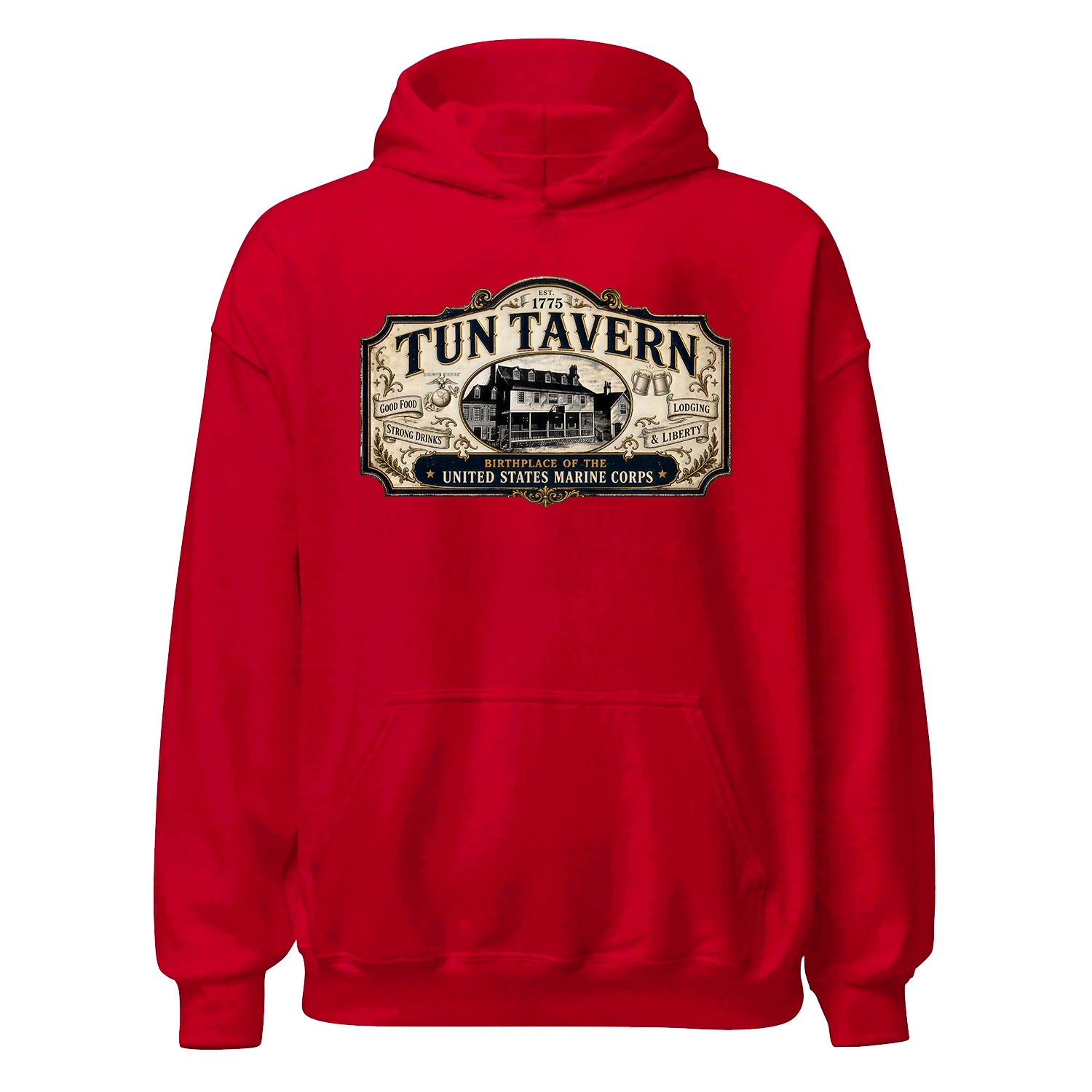 251st USMC Birthday Tun Tavern Vintage Sign Hoodie