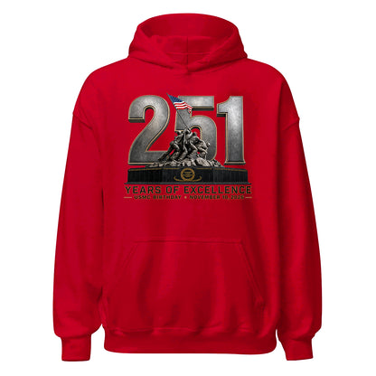 251 Years of Excellence USMC Birthday Hoodie