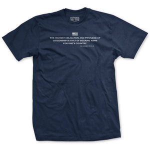 The Highest Obligation Patton Quote T-Shirt