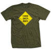 I Cause Safety Briefs T-Shirt - OD GREEN