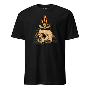 Infantry Vietnam Pin-Up On Skull T-Shirt