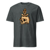 Infantry Vietnam Pin-Up On Skull T-Shirt - CHARCOAL HEATHER