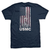 IWO JIMA Flag T-Shirt - NAVY