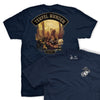 Teufel Hunden June 1918 Mural T-Shirt - NAVY