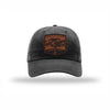 Tun Tavern Born in a Bar Cask Leatherette Patch Dad Hat - BLACK
