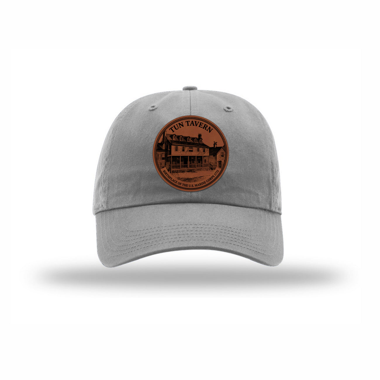 Tun Tavern Birthplace Circle Leatherette Patch Dad Hat