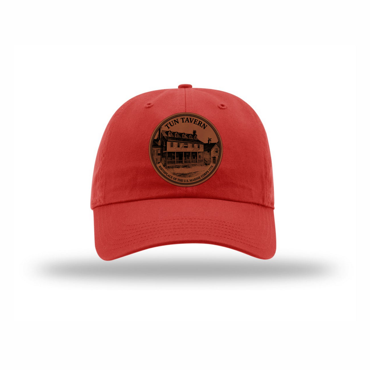 Tun Tavern Birthplace Circle Leatherette Patch Dad Hat