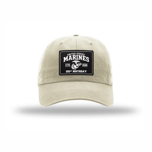 251st USMC Birthday Carbon Fiber Patch Dad Hat
