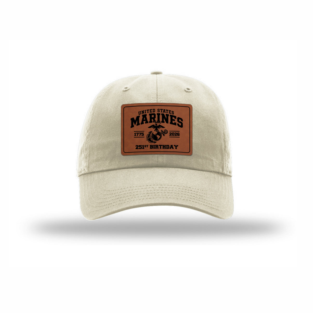 251st USMC Birthday Leatherette Patch Dad Hat