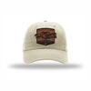 Tun Tavern Born in a Bar Cask Leatherette Patch Dad Hat - STONE