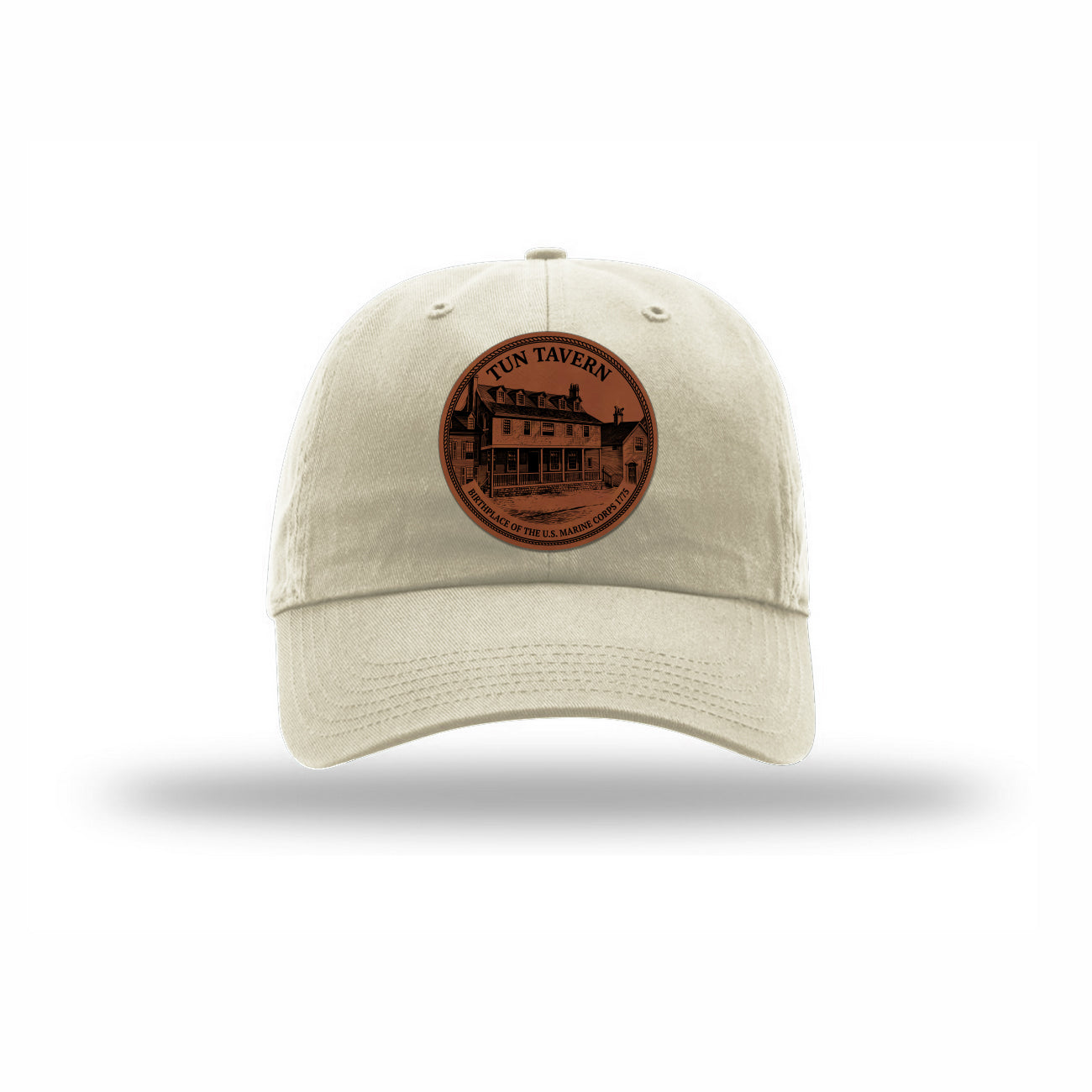 Tun Tavern Birthplace Circle Leatherette Patch Dad Hat