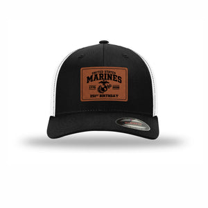 Flexfit 251st USMC Birthday Leatherette Patch Structured Trucker