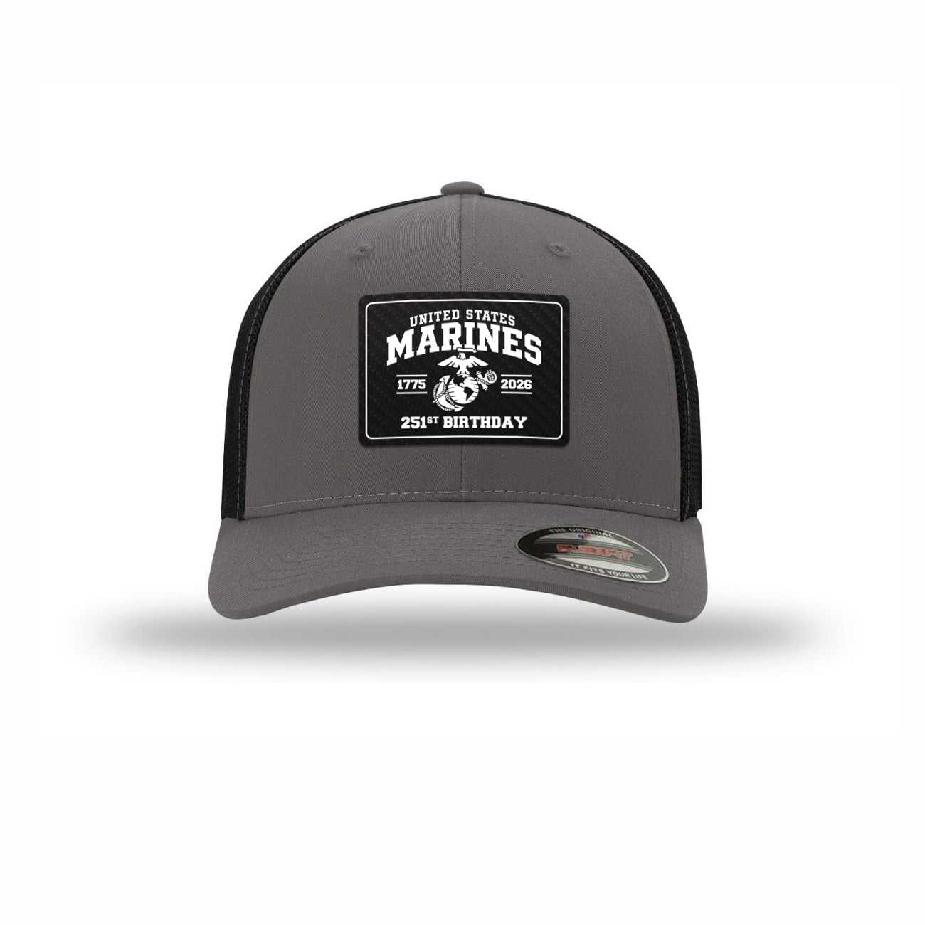 Flexfit 251st USMC Birthday Carbon Fiber Patch Structured Trucker