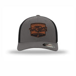 Flexfit Tun Tavern Born in a Bar Cask Leatherette Patch Structured Trucker