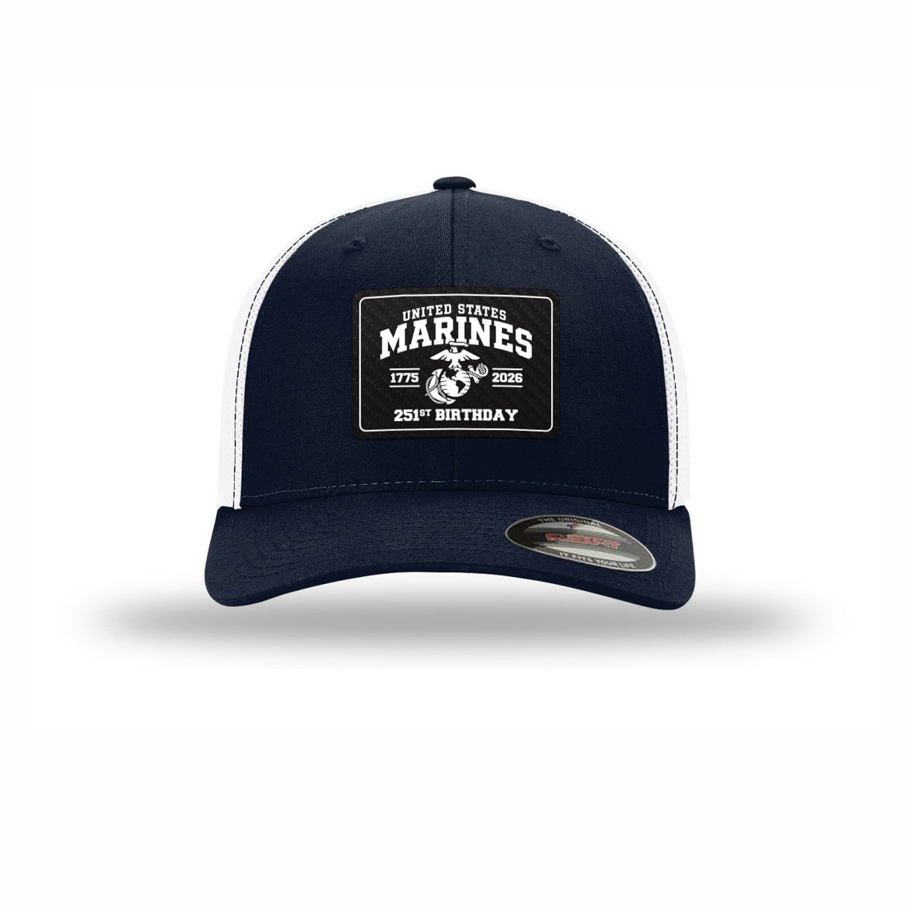 Flexfit 251st USMC Birthday Carbon Fiber Patch Structured Trucker