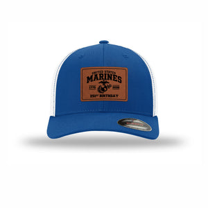 Flexfit 251st USMC Birthday Leatherette Patch Structured Trucker