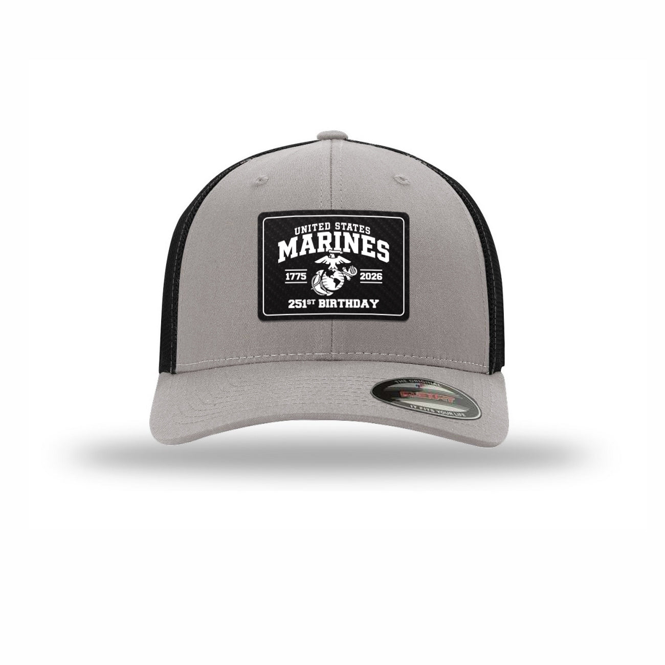 Flexfit 251st USMC Birthday Carbon Fiber Patch Structured Trucker