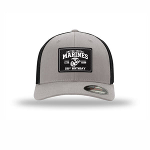 Flexfit 251st USMC Birthday Carbon Fiber Patch Structured Trucker