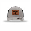 Flexfit 251st USMC Birthday Leatherette Patch Structured Trucker - SILVER/BLACK