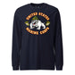 80's Retro Bulldog Dog Tag Long Sleeve T-Shirt