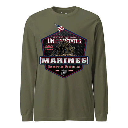 250 Year USMC Anniversary Longsleeve T-shirt