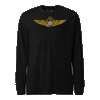 USMC Aviation Wings Longsleeve T-Shirt - BLACK