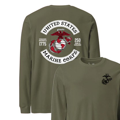 250th USMC Birthday Rocker Longsleeve T-shirt