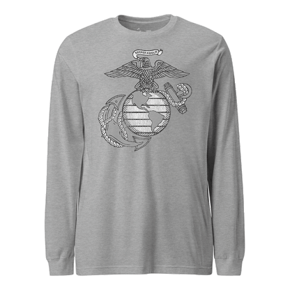 Classic Eagle Globe & Anchor Vintage  Longsleeve T-Shirt
