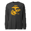 Eagle, Globe & Anchor Longsleeve T-Shirt - CHARCOAL HEATHER