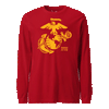Eagle, Globe & Anchor Longsleeve T-Shirt - RED
