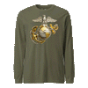Gold & Silver EGA Longsleeve T-Shirt - OD GREEN