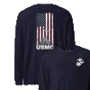 IWO JIMA Flag Longsleeve T-Shirt - NAVY