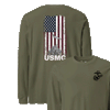 IWO JIMA Flag Longsleeve T-Shirt - OD GREEN