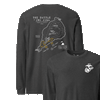 Iwo Jima Landing Map Longsleeve T-Shirt - CHARCOAL HEATHER